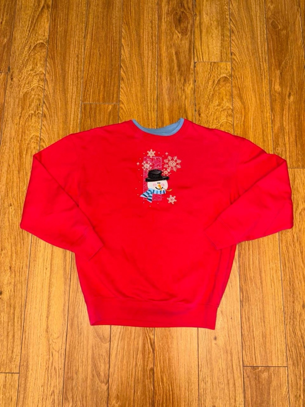 Vintage Christmas snowman crewneck sweatshirt